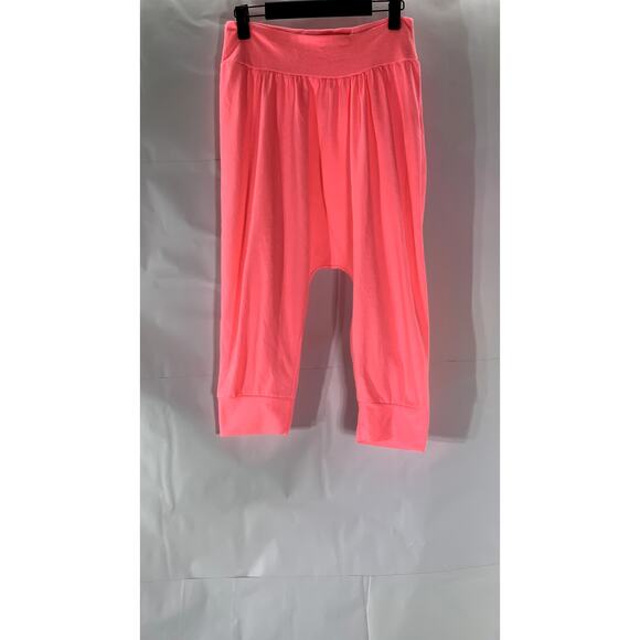 JW SIGNATURE Women's Pink Pull-On Capri Harem Pant SZ S - Picture 1 of 10